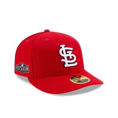 Sapca New Era St. Louis Cardinals MLB Postseason Side Patch Low Profile 59FIFTY Fitted - Rosii